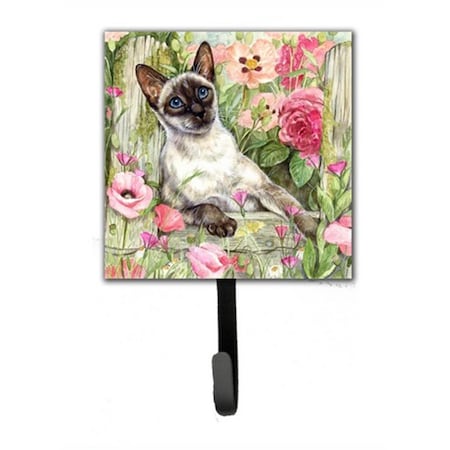 Micasa Siamese Cat in the Roses Leash or Key Holder MI260522